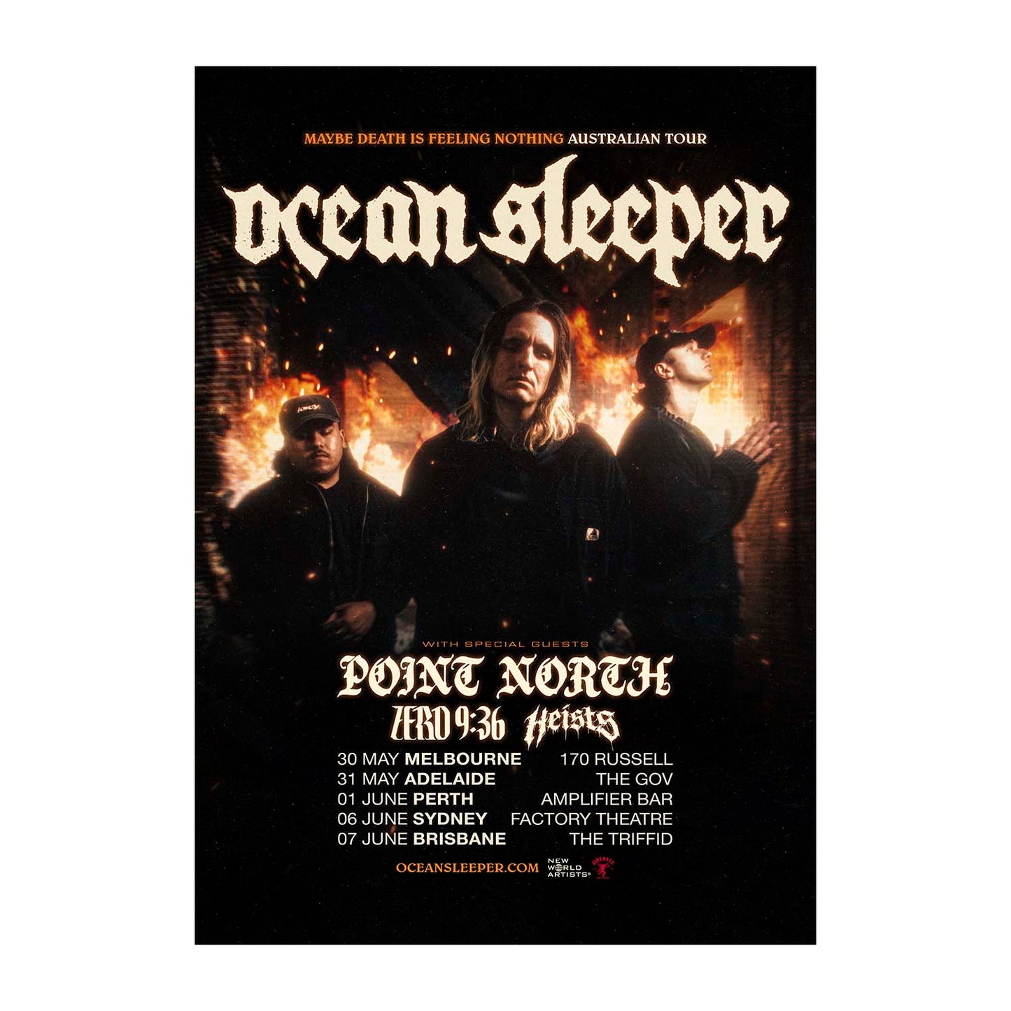 2025 AUS TOUR POSTER