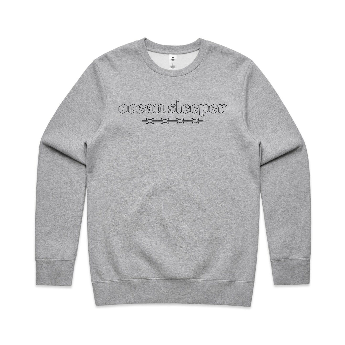 Embroided Grey Crew